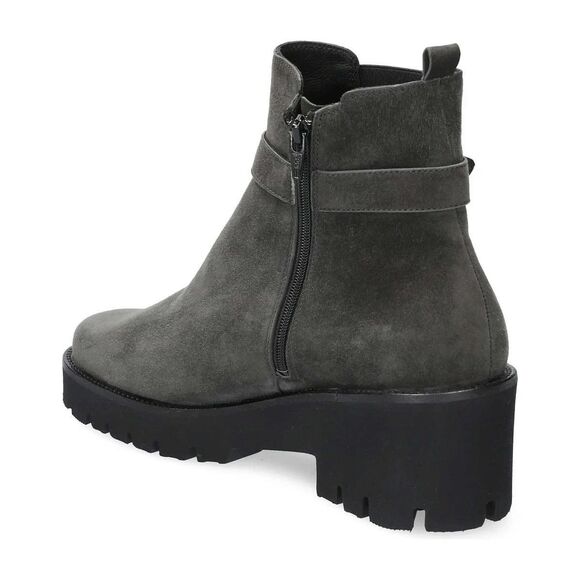 Mephisto Women's Fauve Wedge Boots Ankle Zip Bootie Carbon Velvet Suede Size 10 - Picture 4 of 7